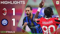 MILAN-INTER 1-1 | HIGHLIGHTS | All To Play For in Return Leg | Coppa Italia Frecciarossa 2024/25 - YouTube