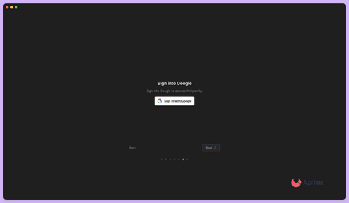 使用 Google 账号进行身份验证