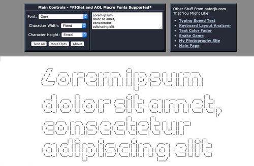 Conversor texto a ASCII Art