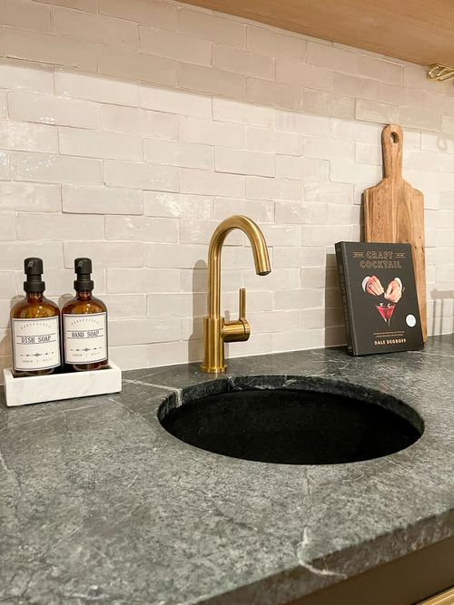 white Riad Zellige tiles with white grout