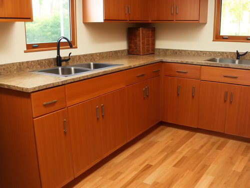 Teak Kitchen Cabinets
