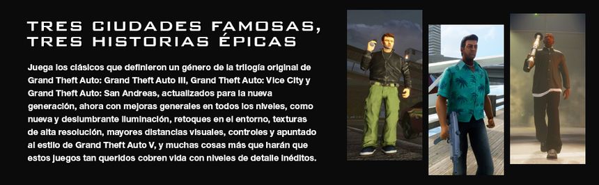 Tres Ciudades Famosas, Tres historias épicas