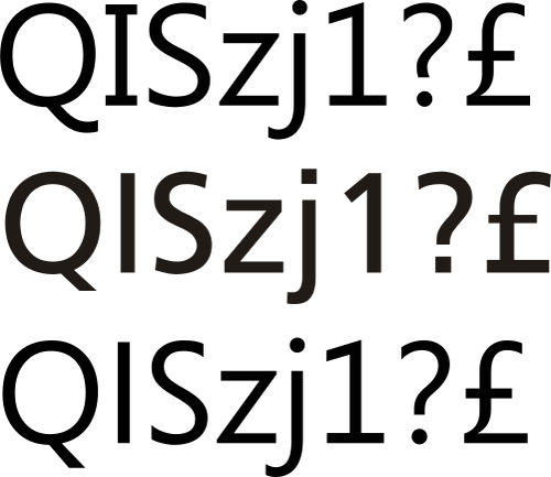 segoe vs frutiger