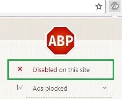 Desactivar AdBlock
