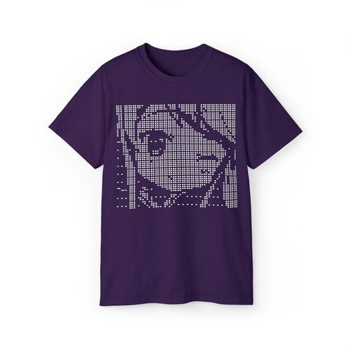 Anime Girl ASCII Art Black Unisex Ultra Cotton Tee image 8