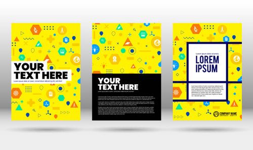 vector cover design template - magazine-layout-ideas stock illustrations