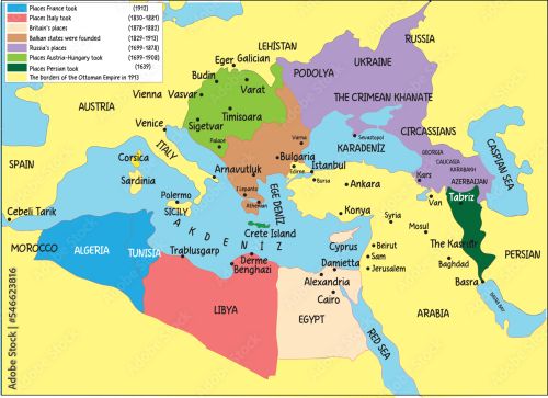 Photography 1699-1913 Ottoman Empire map