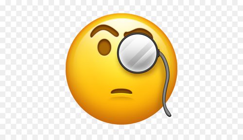 Emojipedia iPhone Monocle Apple Color Emoji - Emoji png download - 512*512 - Free Transparent Emoji png Download.