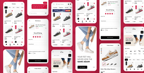 FootFlare - Shoes Store & eCommerce Mobile App Template ( Bootstrap + PWA )