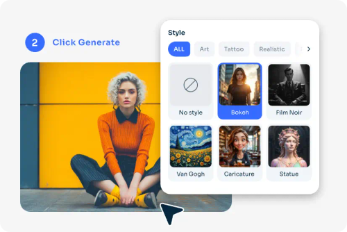 How to create AI generated female models using AI Ease interface