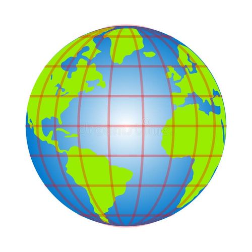 Latitude and longitude diagram of earth. vector illustration. Longitude vectors