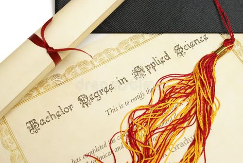 A diploma and grad hat represent a high achieving student in the field of science. Bachelor degree stock images, royalty-free photos and pictures