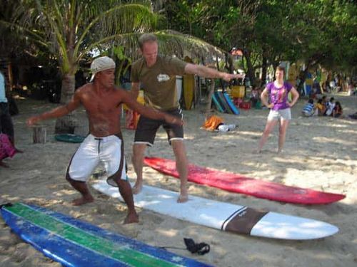 Surfing in Kuta