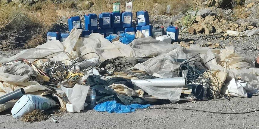 Vertidos ilegales muy tóxicos en la rambla del Cañuelo