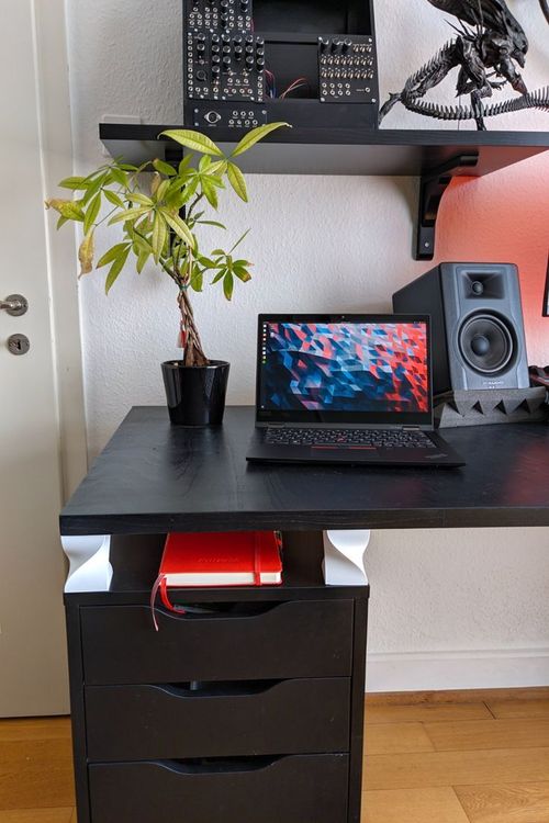 Spiral Ikea Alex Desk Riser - 3D Printed for Elevated Office Setup