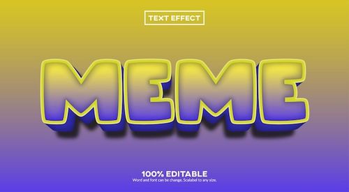 Meme 3D Text  Effect