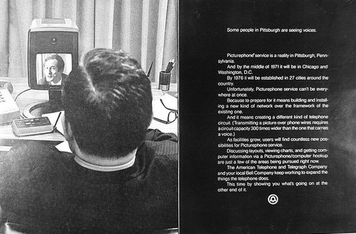 at t picturephone advertisement 1970