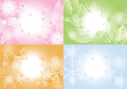 春夏秋冬の背景