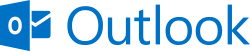 Outlook logo and wordmark (2012-2019)
