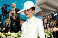 Zendaya's White Suit Channels '70s Bianca Jagger at the Met Gala 2025