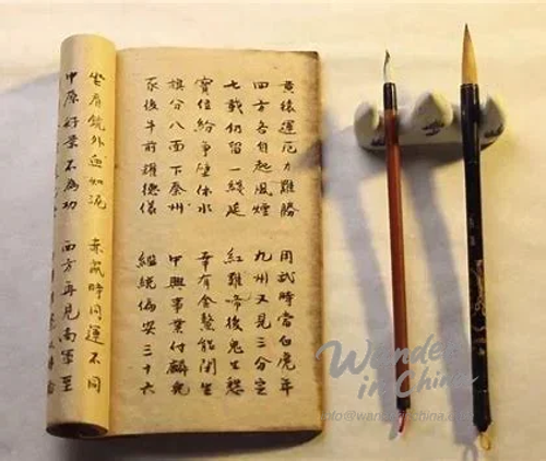 Calligraphy workshop in a Chinese cultural center