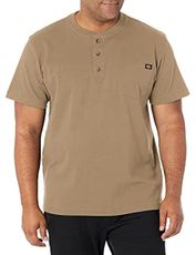 Dickies Men's Big-Tall Heavyweight Henley, Desert Sand, XX-Large/Tall