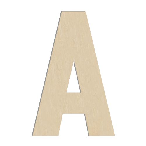 17 Inch Large Wooden Letter A, 1/4 in Thick Big Wood Letter for Wall Decor Crafts