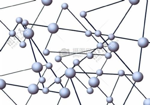 直线连接的圆球