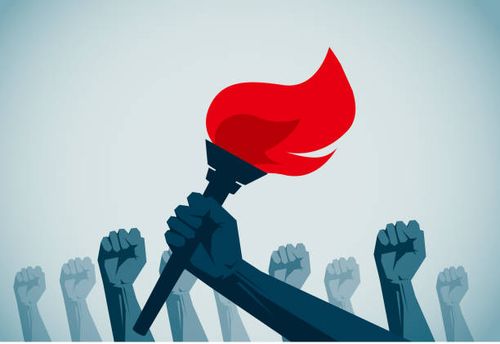 flaming torch - flaming torch stock illustrations