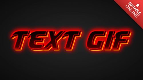 Text GIF Text Effect