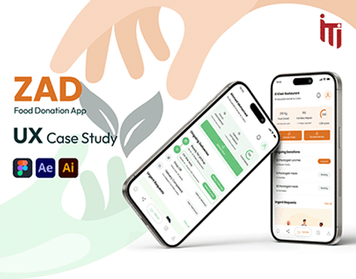 Zad- Food Donation &Volunteering App (UX/UI Case Study)