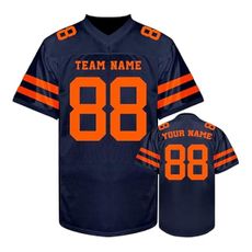 Custom Football Jersey Personalized Team Name Number Football Customizable Uniform Football Shirts for Men Women Youth (Color-27)