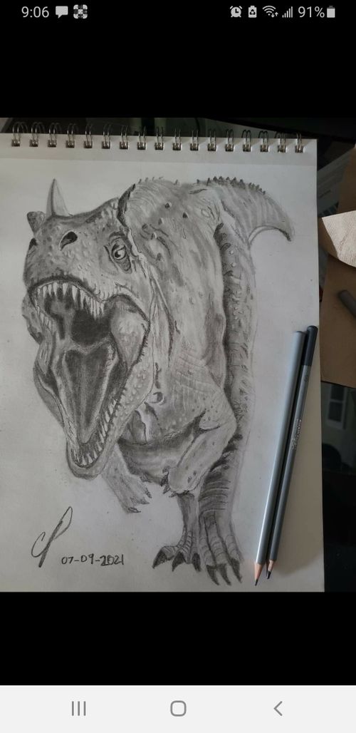 r/Dinosaurs - a drawing of a dinosaur