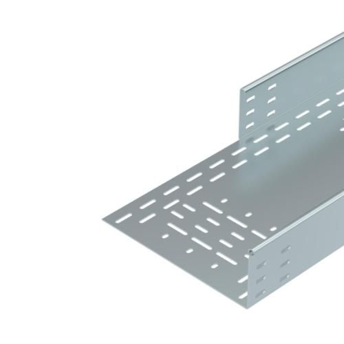 Heavy-duty, walkable cable tray system BKRS with base perforation, 3m, in 110x400mm