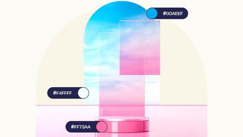 Three-color combinations white, sky blue and blush pink