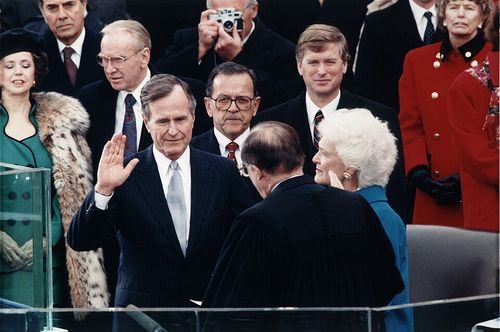 george h w bush inauguration