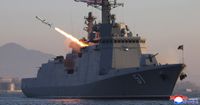 North Korea tests cruise and anti-ship missiles from naval destroyer - Reuters