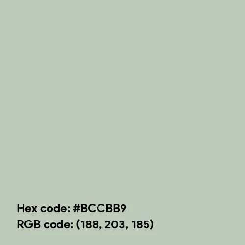 Pastel Grey Green (Hex code: BCCBB9) Color Thumbnail