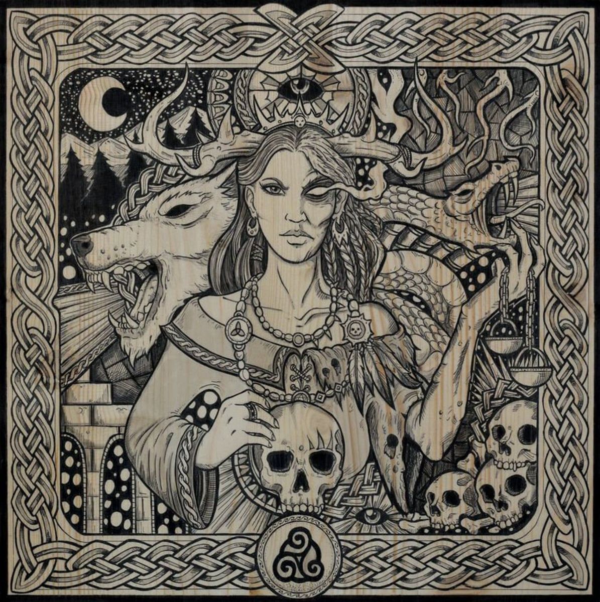 Viking Hel Goddess norse fantasy art print | Etsy | Mythology art, Viking art, Norse goddess