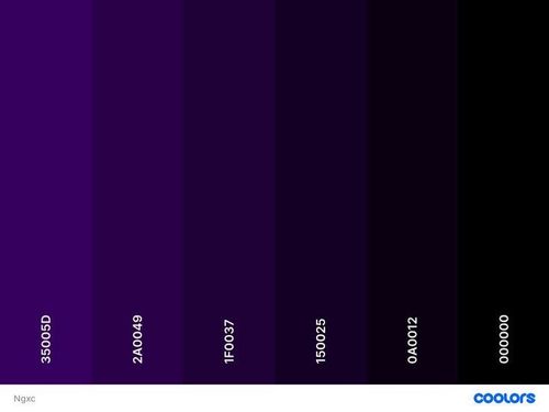 the color purple is very dark and it has many different shades to choose from in this image