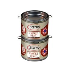 Sterno S'mores Heat Ethanol Fuel Can - Ethanol Gel Cans with 45-Minute Burn Time, Chafing Dish Fuel Cans & Gel Fuel Cans for Fire Bowl - Fuel Cans for Food Warmer, Fondue, & Buffet Kit - Pack of 2