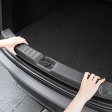 Spigen Trunk Sill Guard with Easy Glide Sliding Grooves for 2025/2026 Tesla Model Y Juniper Accessories (Premium & Performance 2025/2026) - Black