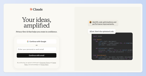 claude.ai官方網站登入頁