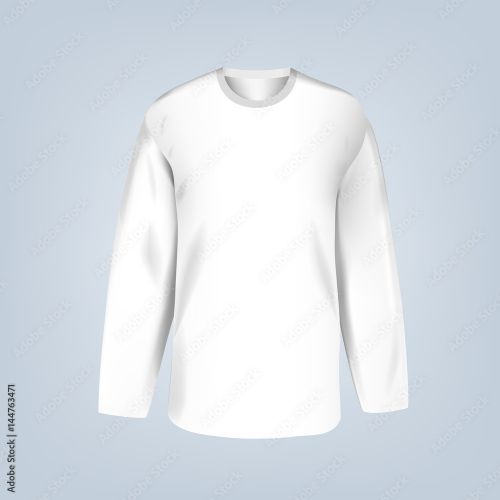 Canvas Print Vector illustration of blank hockey jersey template