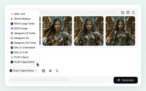选择用于图片生成的AI模型