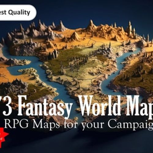 High-Resolution Digital World Maps Pack, 73 JPG Images for DnD / TTRPG Campaigns, Game Master Inspiration, RPG Resources, dnd gifts