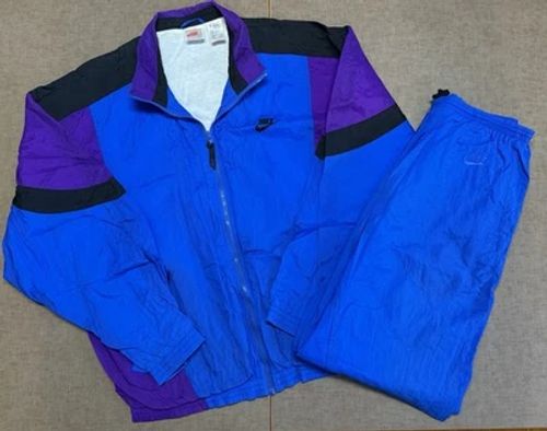 Vintage  Nike Jogging Training Suit Size Large Retro Tracksuit 90s - Image 1 of 4
