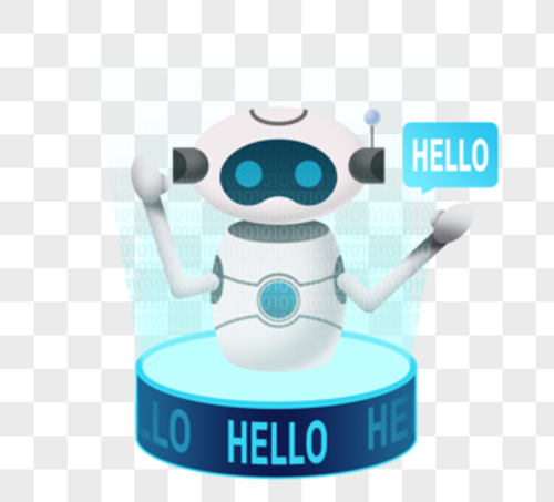 高科技机器人立体插图高清图片