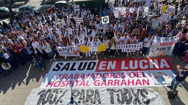 Trabajadores del Garrahan destacaron las huelgas durante 6 meses, movilizaciones, una asamblea general única de todos los trabajadores y una pelea con un enorme apoyo popular.