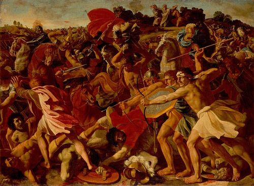 poussin nicolas the victory of joshua over the amalekites